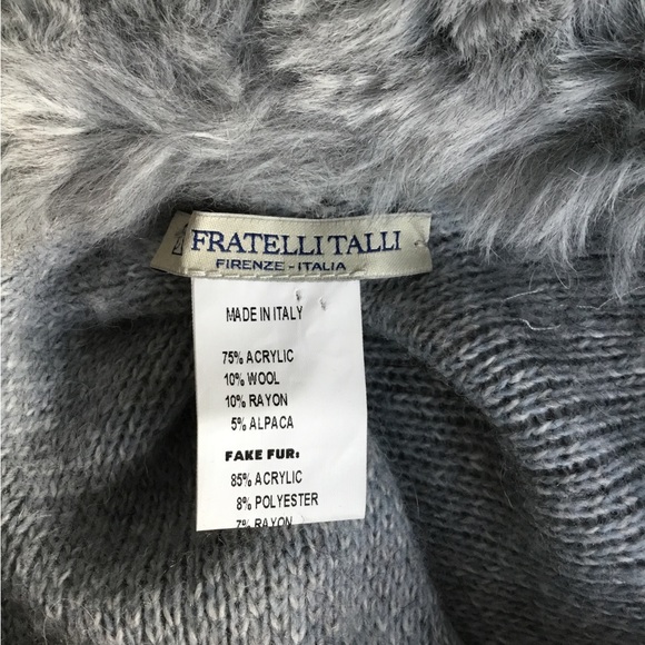 FratelliTalli light blue poncho - Picture 3 of 5